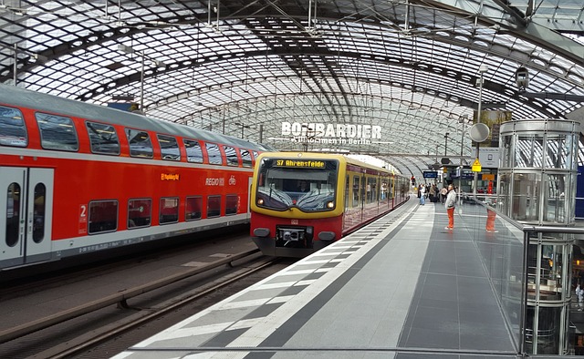 nádraží v Berlíně